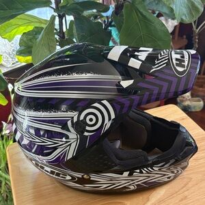 Gently Used Youth HJC CL-XY II Charge Motocross Helmet - Purple/Black